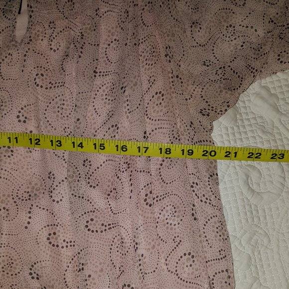 Alfani Woman sz 24 Soft Pink Peplum Blouse & Cami - Picture 6 of 8